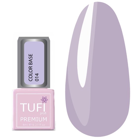 TUFI profi PREMIUM Color Base 014 Translucent Violet 8 ml (0103863) - Фото №1