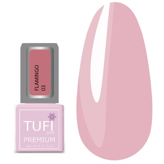 Gel polish TUFI profi PREMIUM Flamingo 03 Berry parfait 8 ml (0121294) - Фото №1