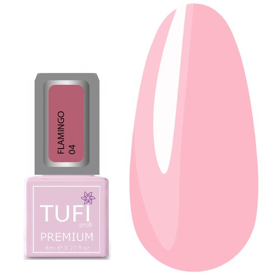 Gel polish TUFI profi PREMIUM Flamingo 04 Pink twilight 8 ml (0121295) - Фото №1
