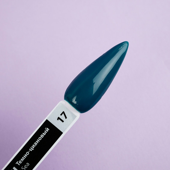 Гель-лак TUFI profi PREMIUM Sea 17 темно-циановый 8мл (0121241) - Фото №3