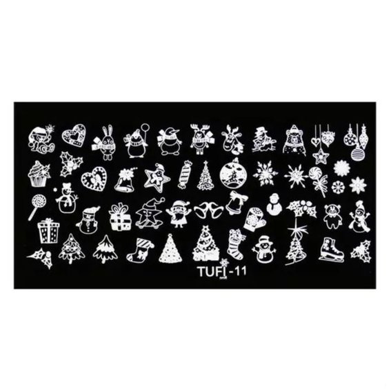 Пластина для стемпинга TUFI profi PREMIUM №11 (099892) - Фото №1