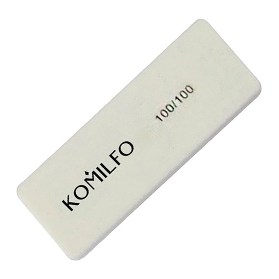 Баф Komilfo мини прямоугольный белый 100/100 (2900000006881)