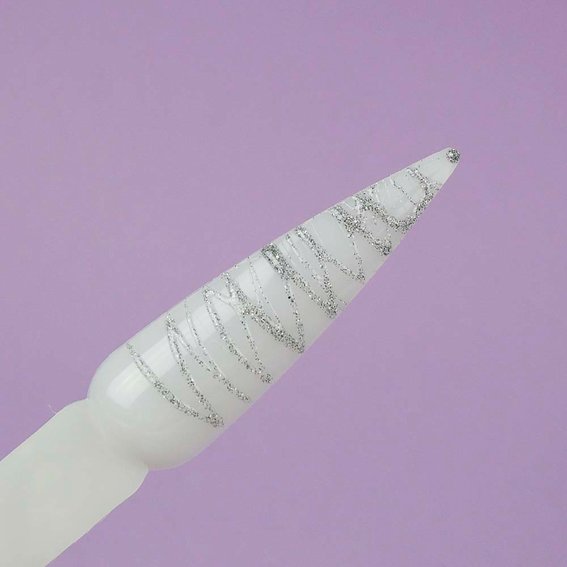 Паутинка TUFI profi PREMIUM Spider Gel Harley Quinn 001 светоотражающая серебро 5 гр (0103043) - Фото №3