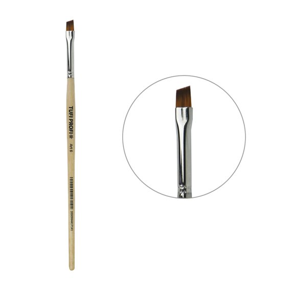 Кисть для дизайна TUFI profi PREMIUM Art угловая №6 (0120836) - Фото №1