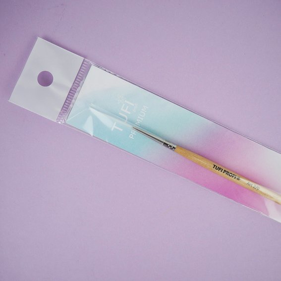 TUFI profi PREMIUM Art liner brush for nail design №2/0 (0120831) - Фото №3