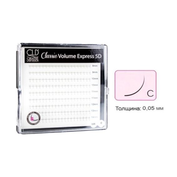 Klassische 5D Volume Express C Wimpern - Фото №1