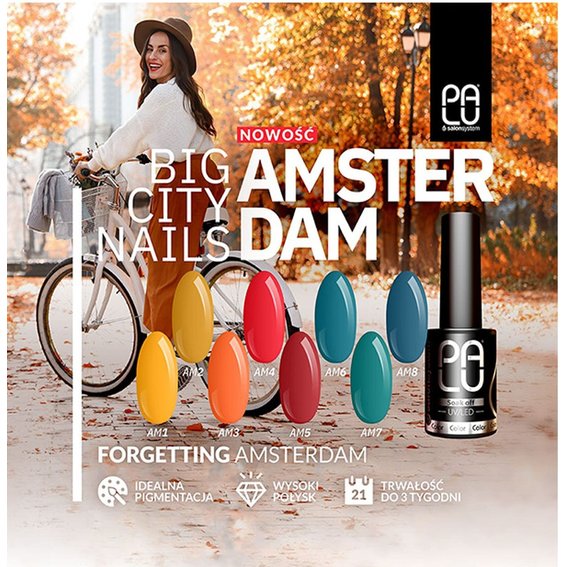 Gel polish Palu Amsterdam AM2 dark yellow 11 ml - Фото №5