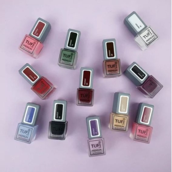 Decorative nail polish TUFI profi PREMIUM Fantasy 05 pink balsam 8 ml - Фото №5