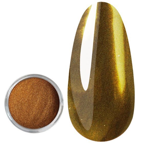 Зеркальная пудра для ногтей KODI №05 бронза 3 г