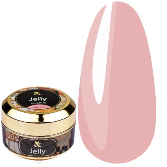 Gel FOX Jelly Cover Pink 15 ml - Фото №1
