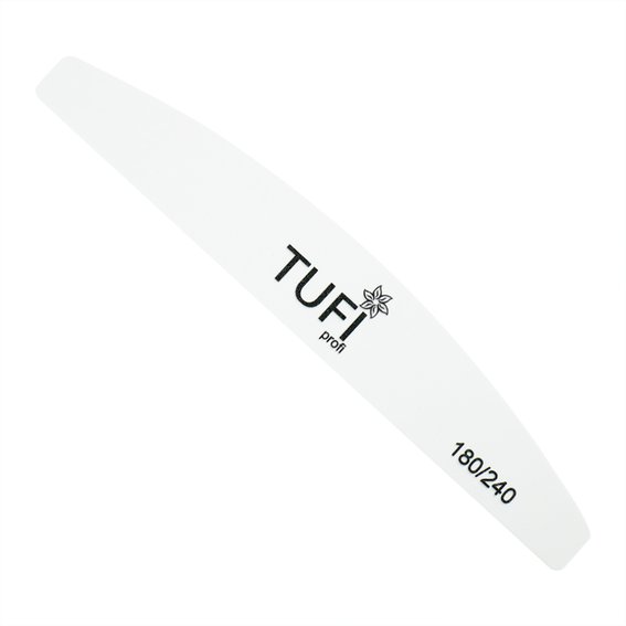 Пилочка TUFI profi PREMIUM белая 180/240 грит 17,8 см 1 шт (0231934) - Фото №1