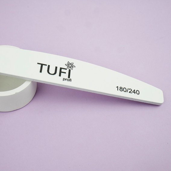 Пилочка TUFI profi PREMIUM белая 180/240 грит 17,8 см 1 шт (0231934) - Фото №3