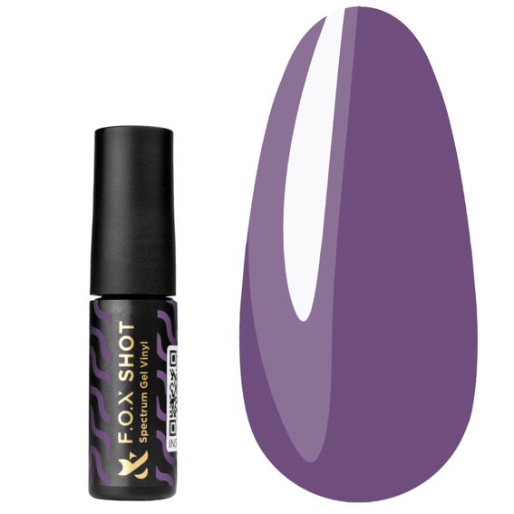 Gel polish FOX SHOT Spectrum Gel Vinyl №126 light purple 5 g - Фото №1