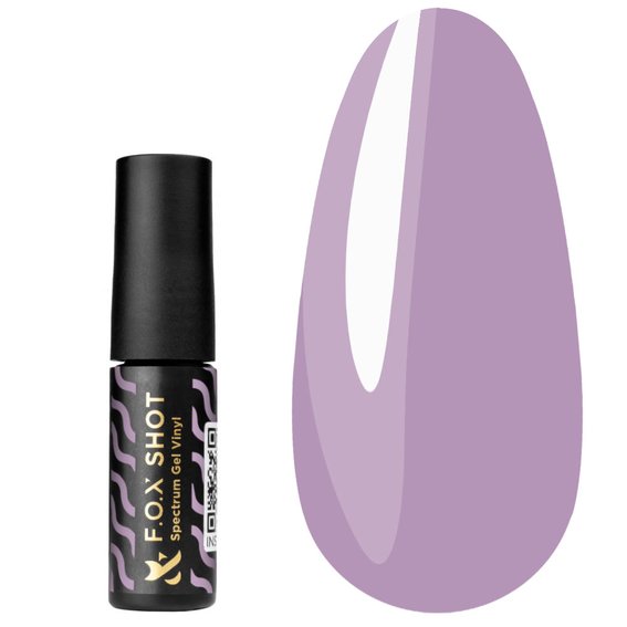 Гель-лак FOX SHOT Spectrum Gel Vinyl 127 светло-фиолетовый 5 г - Фото №2
