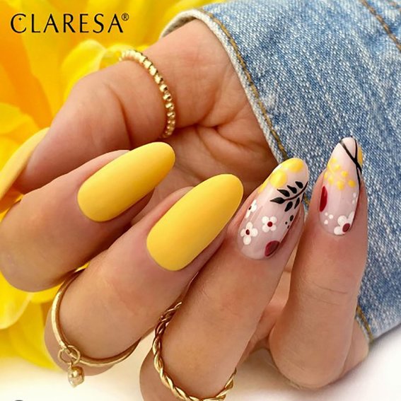 Claresa WARMIN FALL 1 гибридный лак для ногтей горчичный 5 г - Фото №2