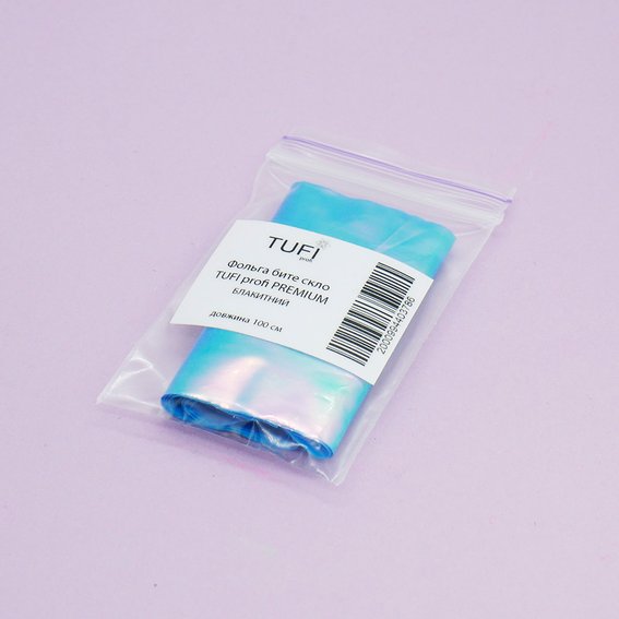 Holographic foil TUFI profi PREMIUM blue 100 cm (0104317) - Фото №3