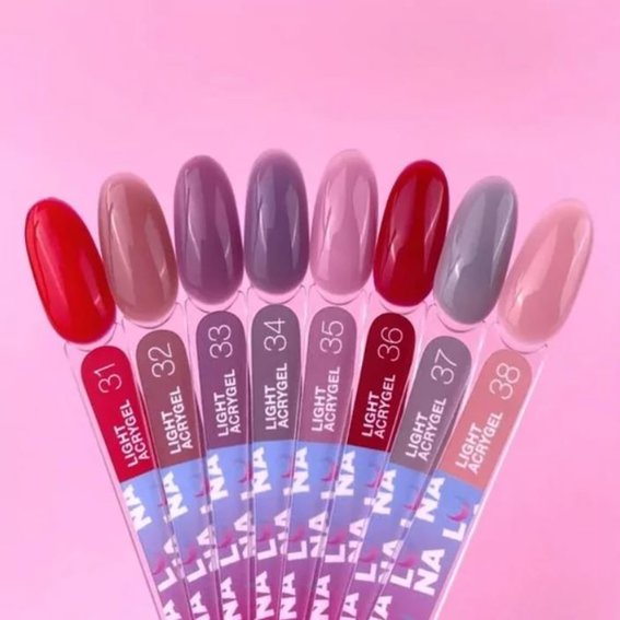 Acrygel LUNA Light №31 bright crimson 13 ml - Фото №3