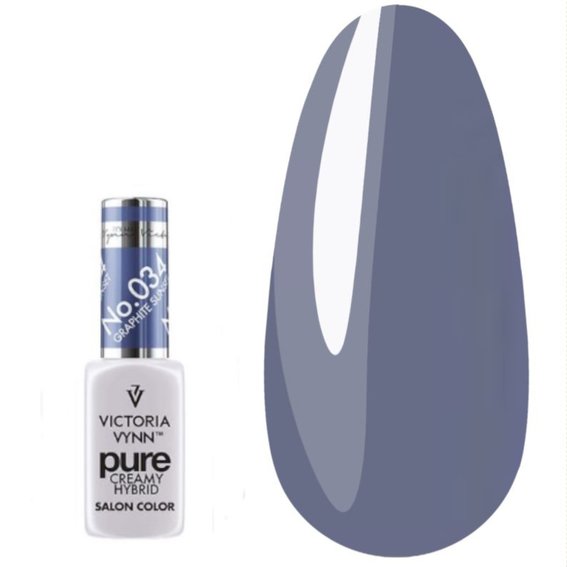 REIN CREMIGER HYBRID 034 Graphit-Sonnenuntergang Kremowy lakier hybrydowy 8ml