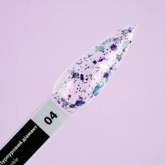 Gellack TUFI profi PREMIUM Sparkle №04 Purpur Diamant 5 ml (0243531) - Фото №4