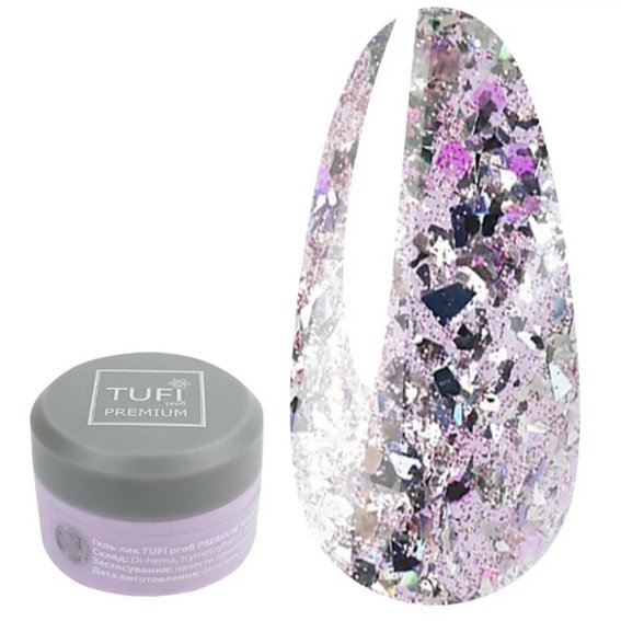Gellack TUFI profi PREMIUM Sparkle №07 Rosa Gold 5 ml (0243535) - Фото №1