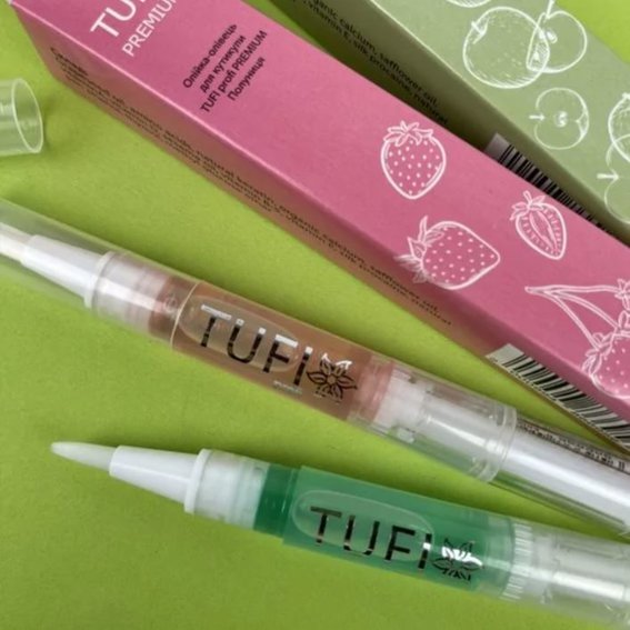 Cuticle oil pencil TUFI profi PREMIUM apple 5 ml (0232028) - Фото №4