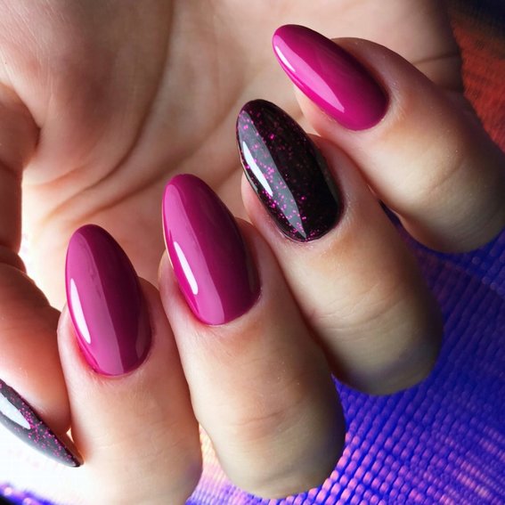 Gel polish Claresa PINK 551 bright pink with shimmer 5 ml - Фото №2