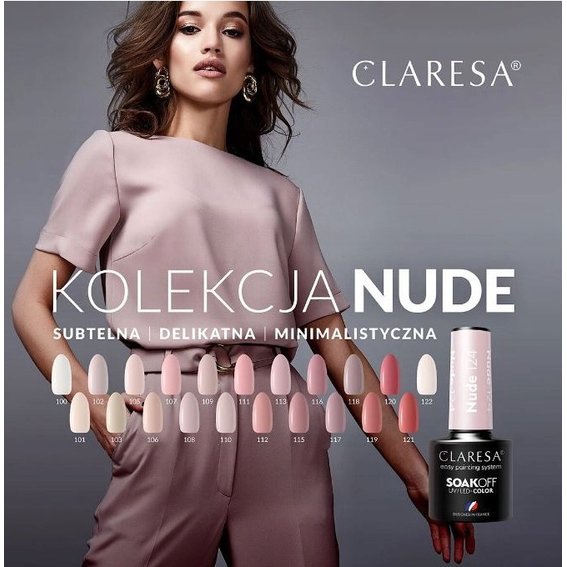 Claresa Gellack NUDE 116 beige 5 ml - Фото №4