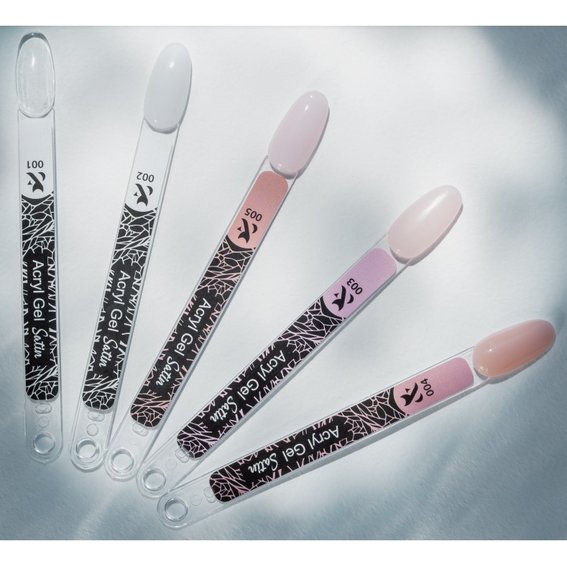 Acrygel FOX Acryl gel Satin №004 (jar), Korallenrot 50 ml - Фото №3