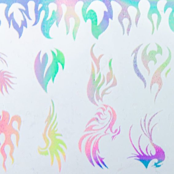 Фольга для ногтей прозрачная 100см Nr 9