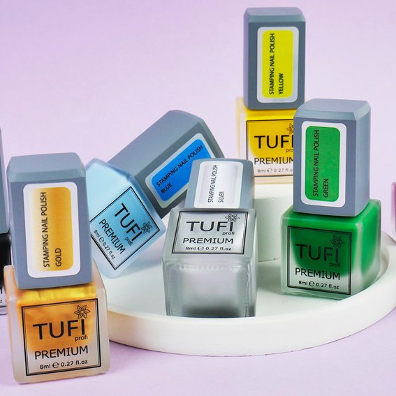 Stamping-Lack TUFI profi PREMIUM Stamping Gold 8 ml (0295880) - Фото №5