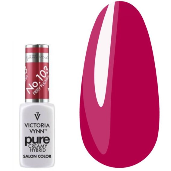 Gellack PURE CREAMY HYBRID 103 Fiery Fuchsia