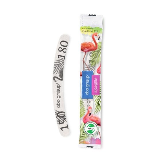 Aba Group SAFE PACKAGE Nail file BANAN 100/180 SLIM - FLAMING,1  pc - Фото №2