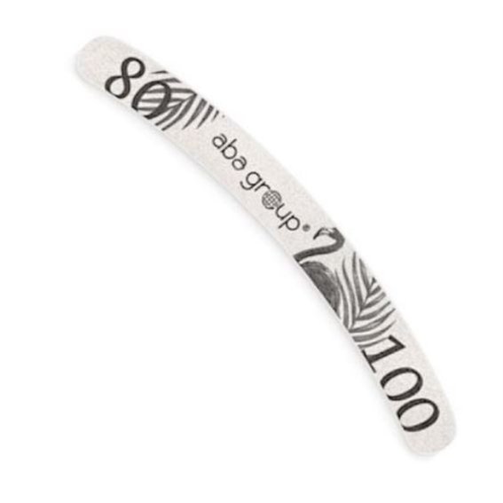 Aba Group SAFE PACKAGE Пилочка для ногтей BANAN 80/100 STANDARD - FLAMING, 25 sztuk - Фото №1