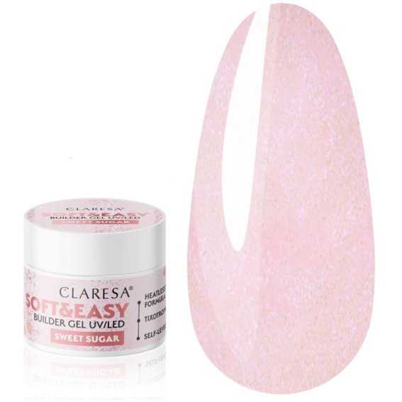 Gel zum Verlängern CLARESA SOFT&EASY BUILDER GEL SWEET SUGAR 12 g