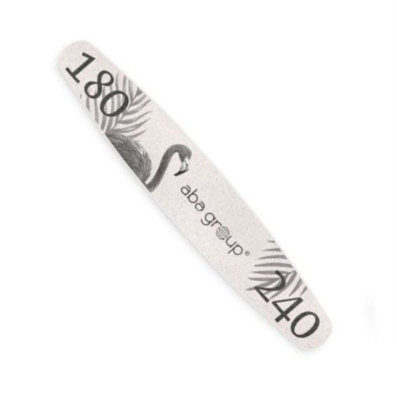 Aba Group  Пилочка для ногтей ELIPSA 180/240 SLIM - FLAMING, 25 шт - Фото №1