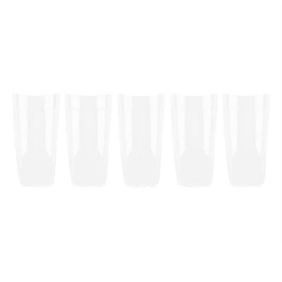 Gel tips for nail extension LUNA moon Coffin Long (Half Cover) (500 pcs)