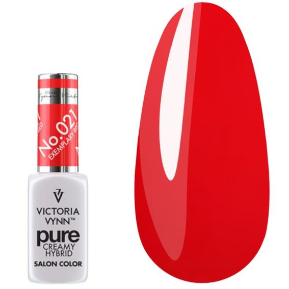 Гель лак Victoria Vynn PURE CREAMY HYBRID 021 Exemplary Red