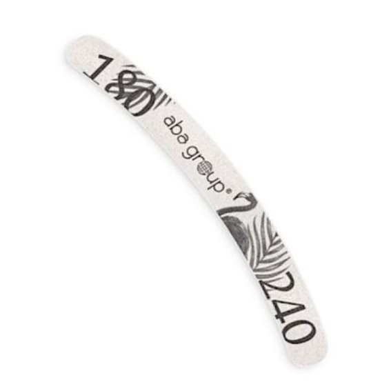Aba Group Nail file BANAN 180/240 STANDARD - FLAMING, 25 pcs - Фото №1