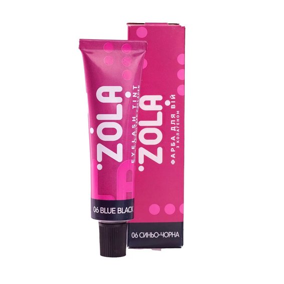 Eyebrow and eyelash dye ZÓLA №06 blue-black 15 ml - Фото №2