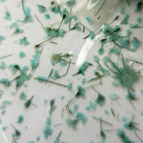 Gel polish TUFI profi PREMIUM Bloom 03 with dried crocus flowers 5ml - Фото №2