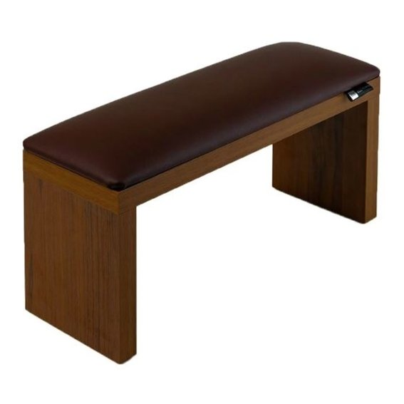 Подлокотник ECOSTAND Wood коричневый на коричневых ножках 320х160х110 мм - Фото №1