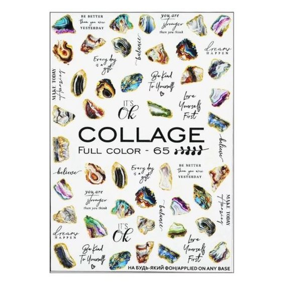 Slider design Crystaloff Collage full color 65 stones