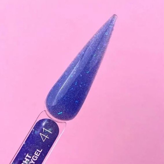 Acrigel LUNA Light №41 blau mit Glitzer reflektierend 13 ml (249-2412-0480) - Фото №3