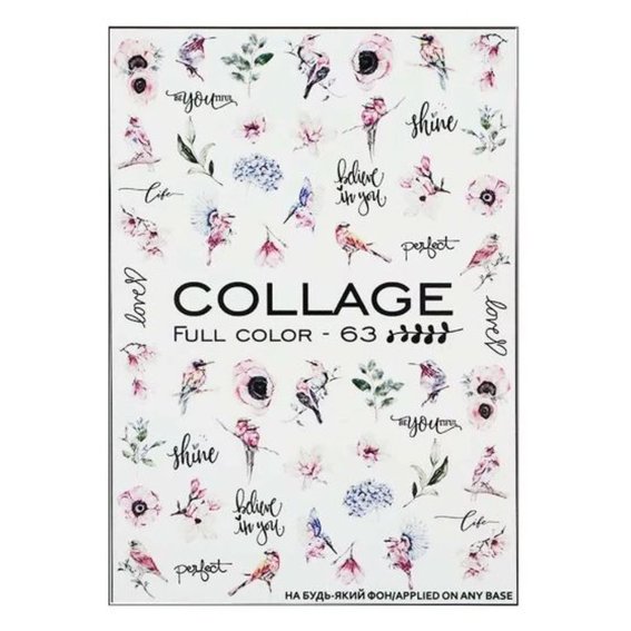 Slider design Crystaloff Collage full color 63 birds