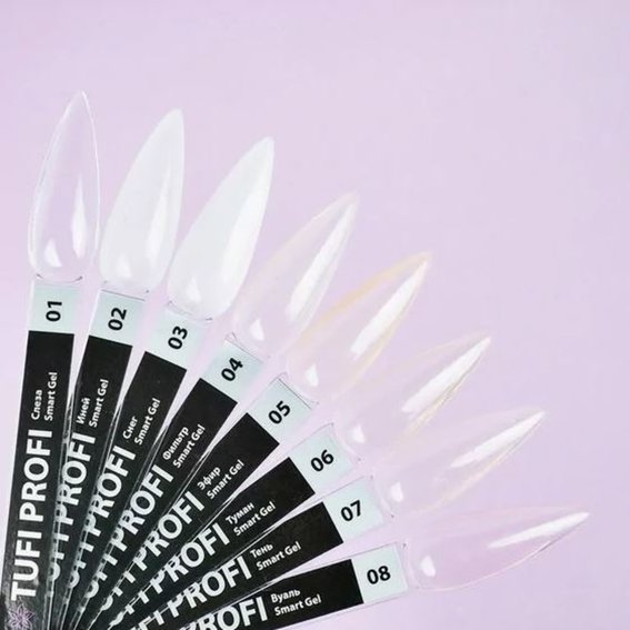 Универсальный жидкий полигель TUFI profi PREMIUM Smart Gel 02 иней 5 мл - Фото №2