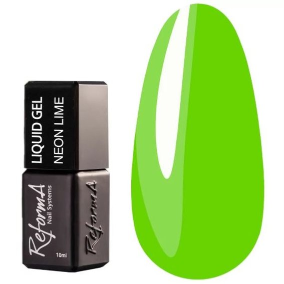 Гель REFORMA Liquid Gel Neon Lime 10 мл - Фото №1