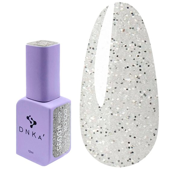 Gel polish DNKa 0095 light gray with glitter 12 ml (GPDC0095) - Фото №1
