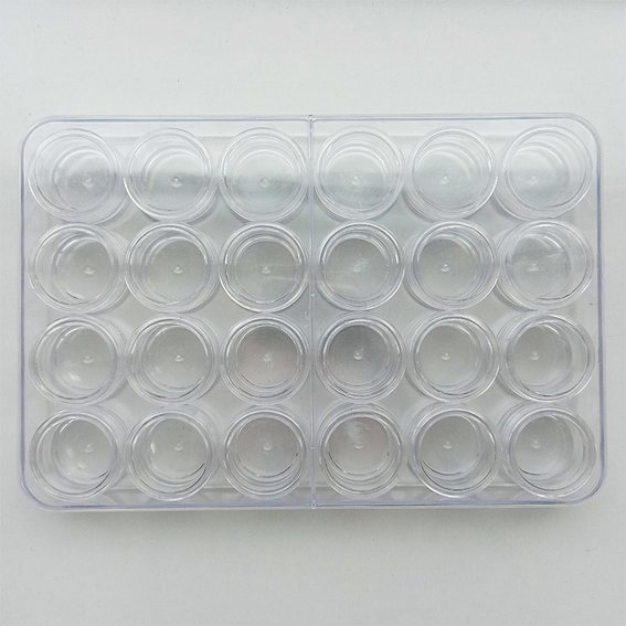 Набор из 24 баночек BLING + прозрачная кассета - Фото №3