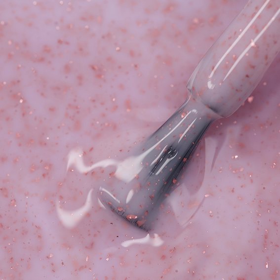 База Dark Pro Base Pink Potal 2 розовый с поталью, 15 ml - Фото №2