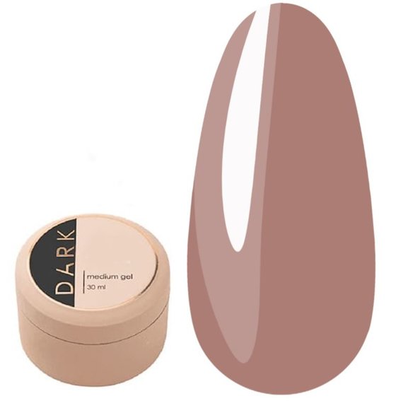 Gel for extensions DARK Medium Gel №42 light brown, 30 ml - Фото №1